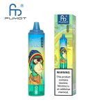 RandM Tornado 15000 vape device in blue and green gradient featuring Rasta-themed ape illustration with box packaging