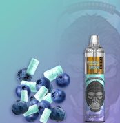 RandM Tornado 7000 with Blueberry Bubblegum flavor, featuring a cool gorilla character and a burst of fruity bubblegum flavor.