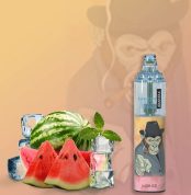 RandM Tornado 7000 with Lush Ice flavor, featuring watermelon and minty menthol for a cool and fruity vape.