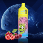 Random Tornado 9000 vape featuring a vibrant Mars Attacks design with a rich cherry flavor.