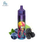 RandM Tornado 30K purple vape with skull design, featuring blackberries and blueberries