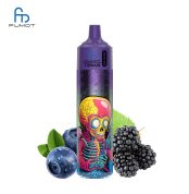 RandM Tornado 30K purple vape with skull design, featuring blackberries and blueberries