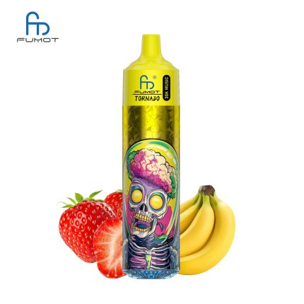 RandM Tornado 30K vape with purple body and neon skull design, surrounded by colorful sour candy pieces