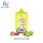 Strawberry Kiwi flavored vape featuring a fun monkey design, with fresh strawberries and kiwi fruit.